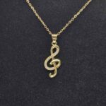 Collier clef de sol - Chaine Or – Image 2