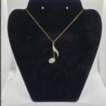 Collier grande croche - Chaine or – Image 2