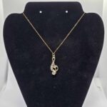 Collier grandes clef de sol - Cuir tressé – Image 2