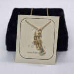 Collier trompette - Chaine or