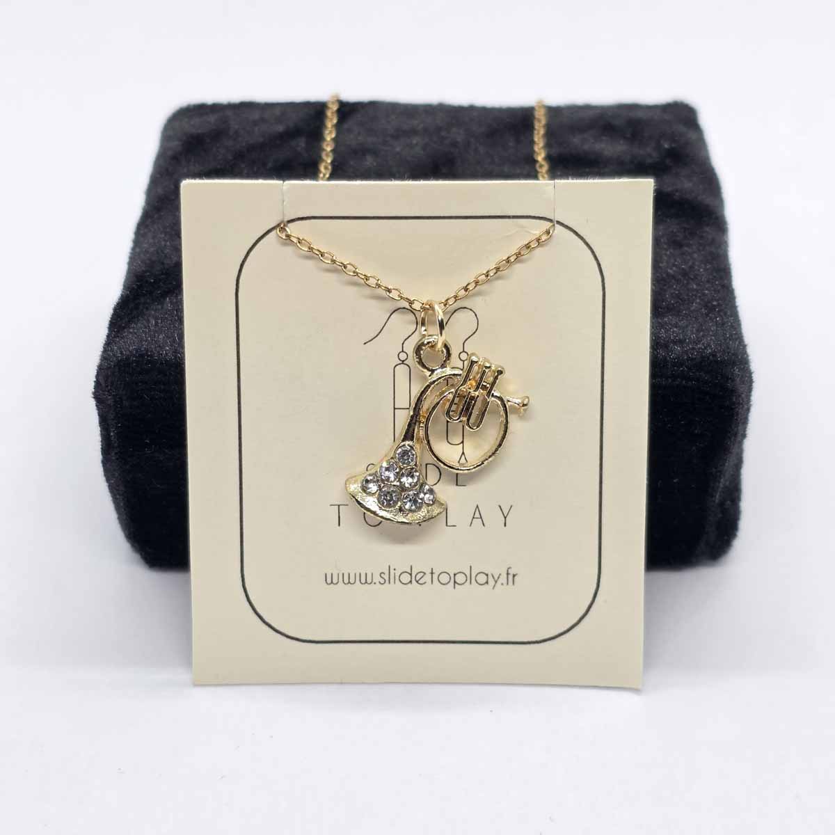 collier petit cor chaine or Collier petit cor - Chaine or – Image 1