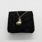 Collier petit piano - Chaine or – Image 2