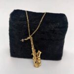 Colier Saxophone - chaine or – Image 2